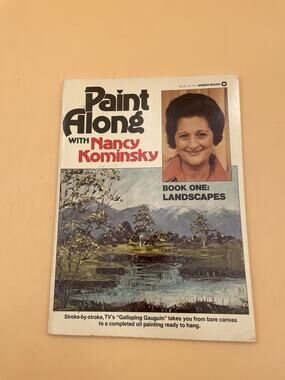1st ED-Paint Along With Nancy Kominsky Book 1 Landscapes OIL HOW TO VHTF 1979